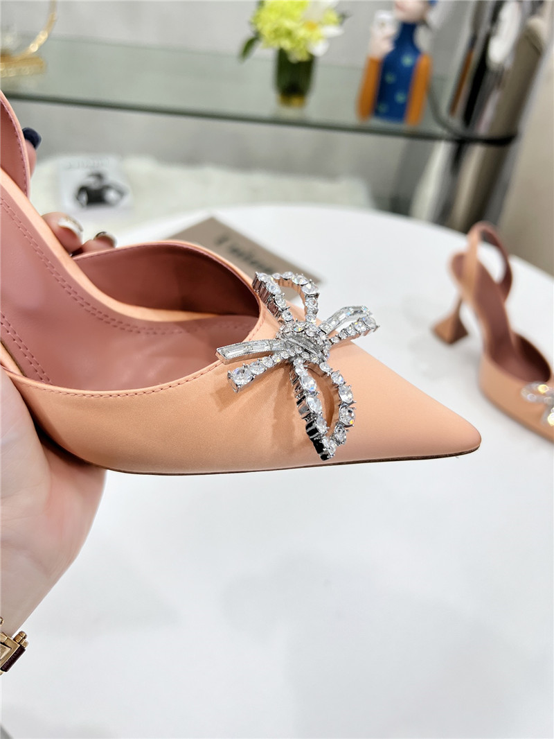 AMINA MUADDI high-end rhinestone original buckle pumps