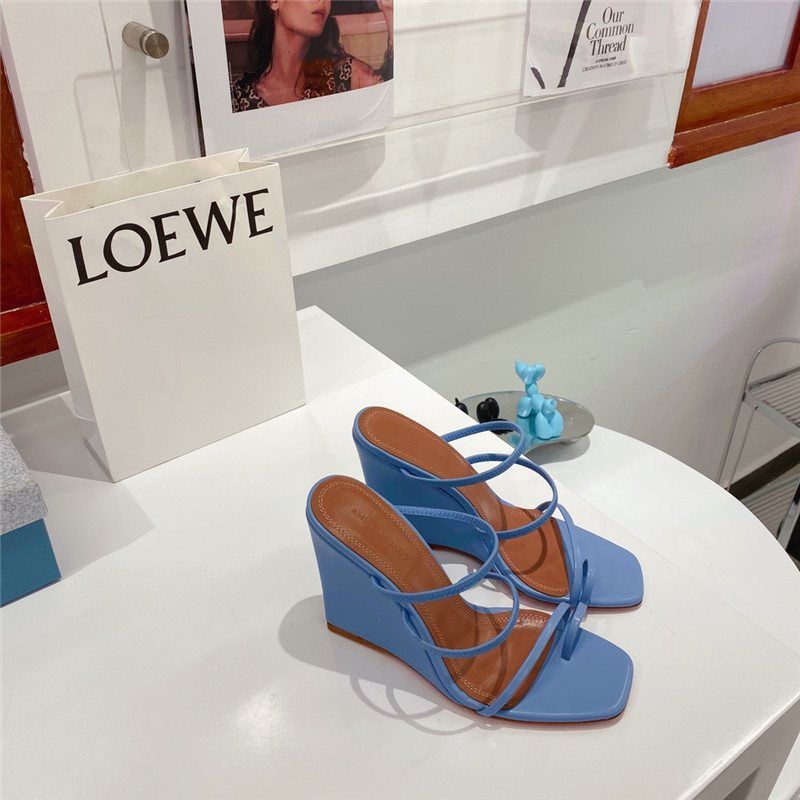 Amina Muaddi Dupes wedge slippers