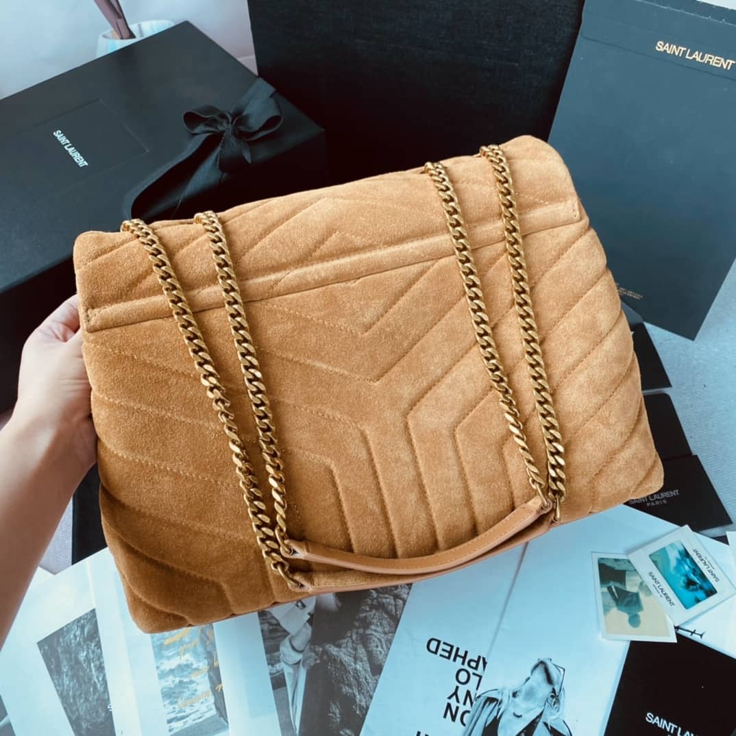 Saint Laurent Bag Dupe  Loulou Monogram Quilted Velvet Shoulder Bag