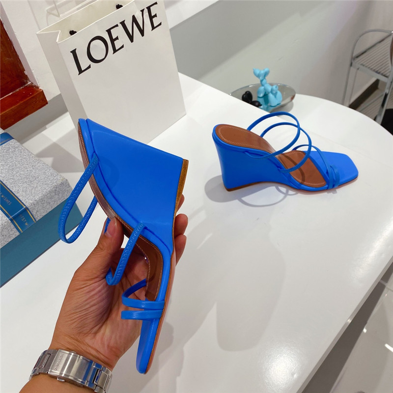 Amina Muaddi Dupes wedge slippers