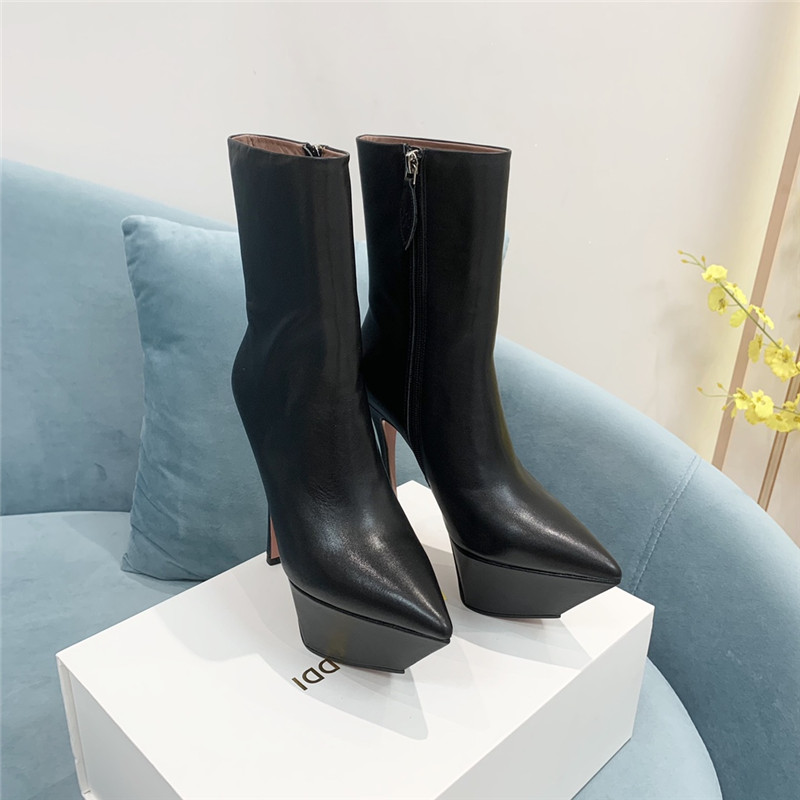 amina muaddi pointed toe heeled booties