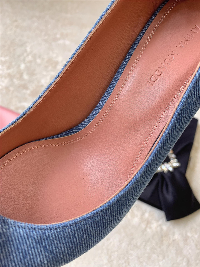 Amina Muaddi New Arrival Crystal Pumps