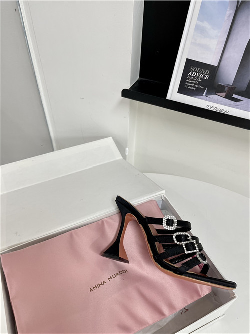 amina muaddi awge heels sandals