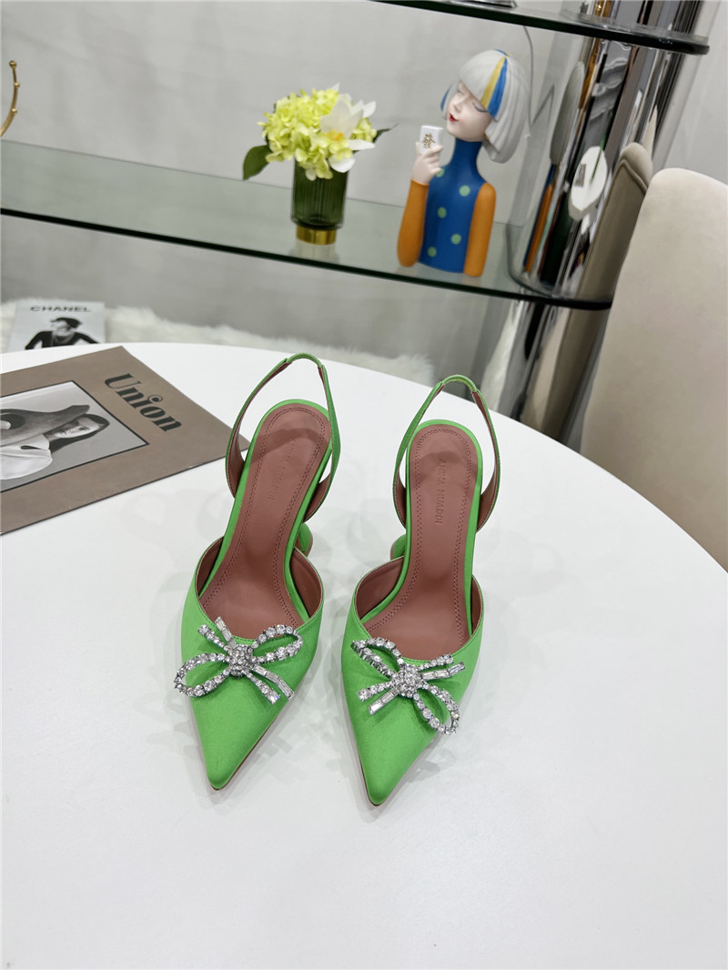 AMINA MUADDI high-end rhinestone original buckle pumps
