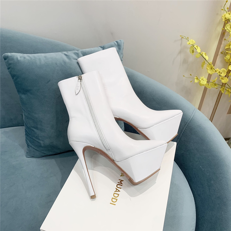 amina muaddi pointed toe heeled booties
