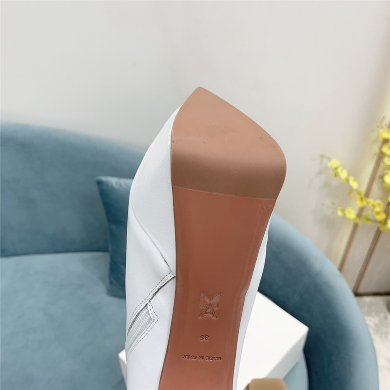 amina muaddi pointed toe heeled booties