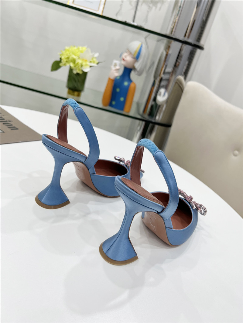 AMINA MUADDI high-end rhinestone original buckle pumps