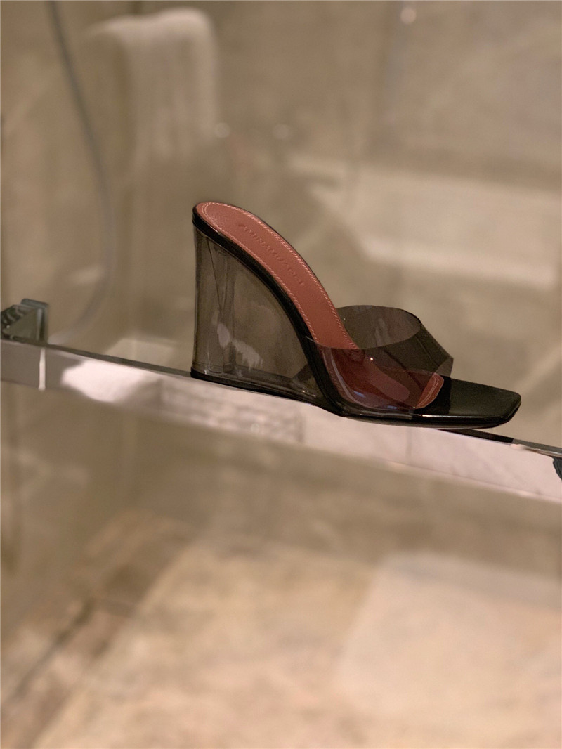 Amina Muaddi Dupes transparent bottom slippers