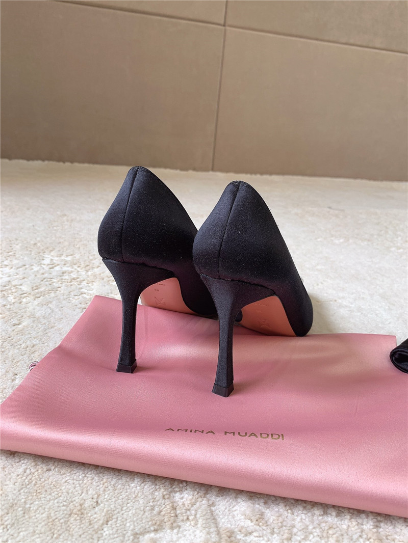 Amina Muaddi New Arrival Crystal Pumps