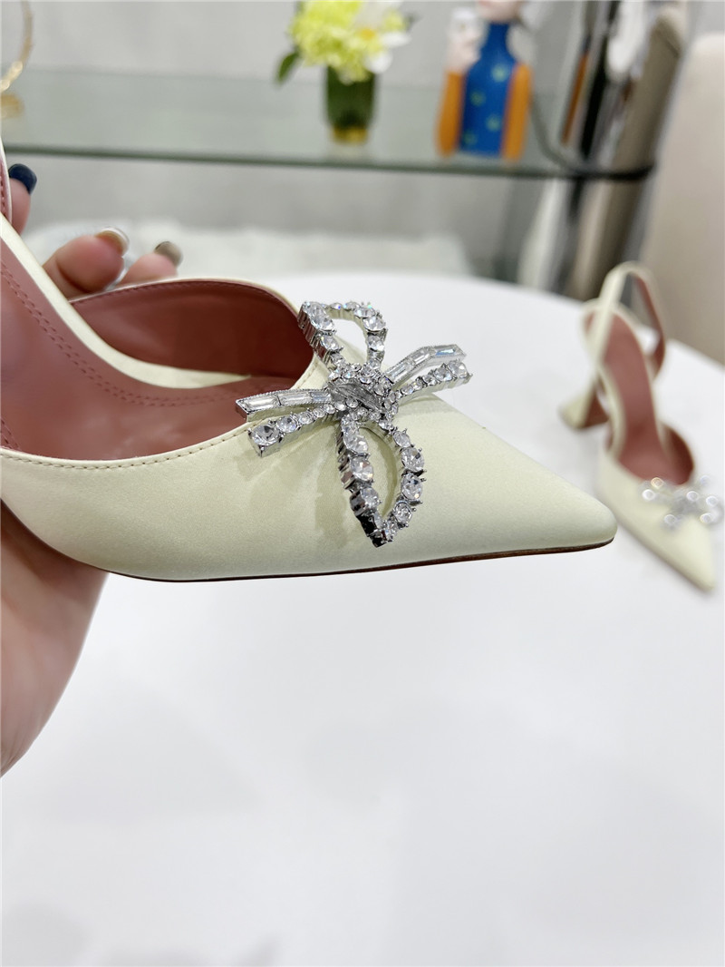 AMINA MUADDI high-end rhinestone original buckle pumps