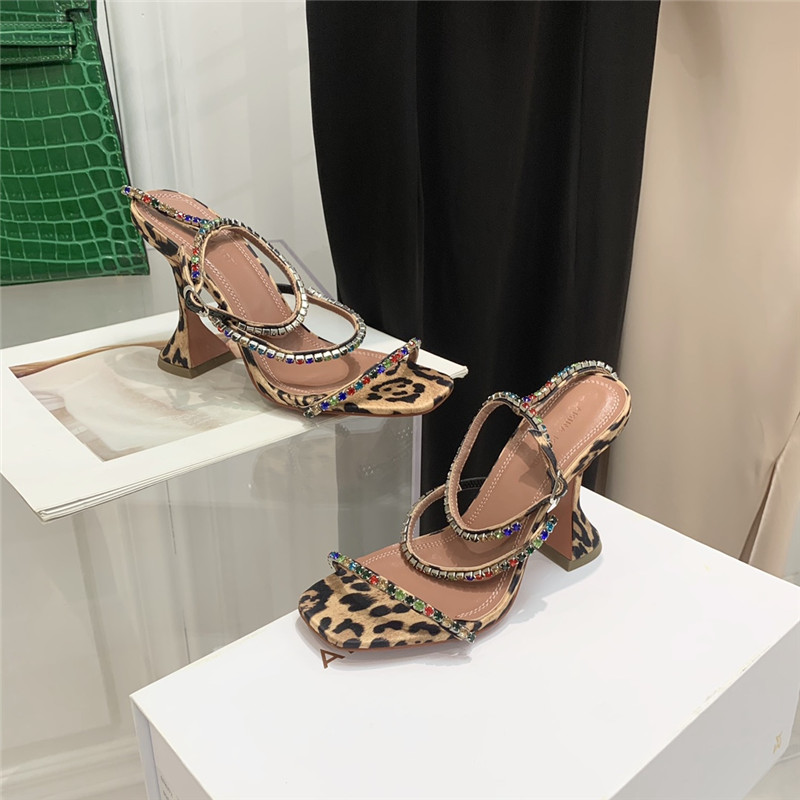 Amina Replica rhinestone heeled sandals