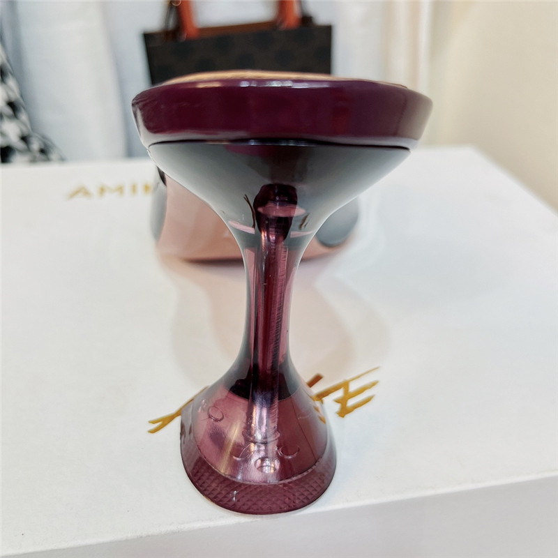 amina muaddi PVC heel pumps