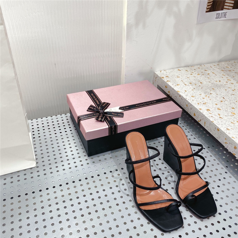 Amina Muaddi Dupes wedge slippers