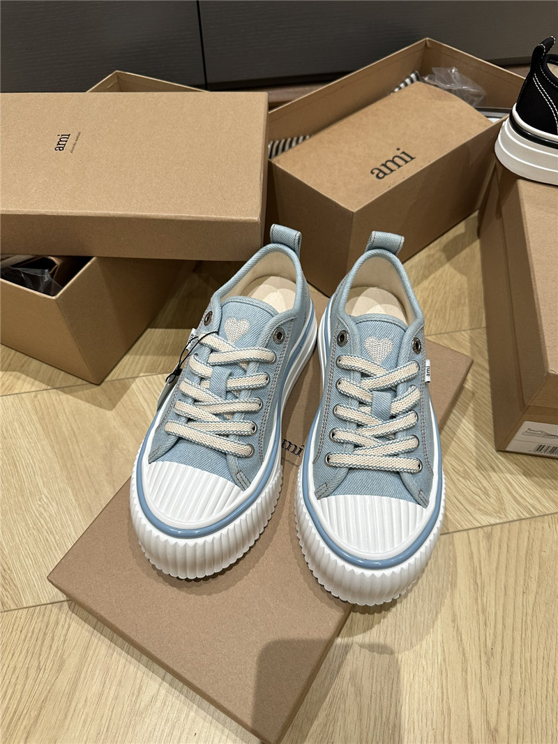 Amina Muaddi Denim Loafers