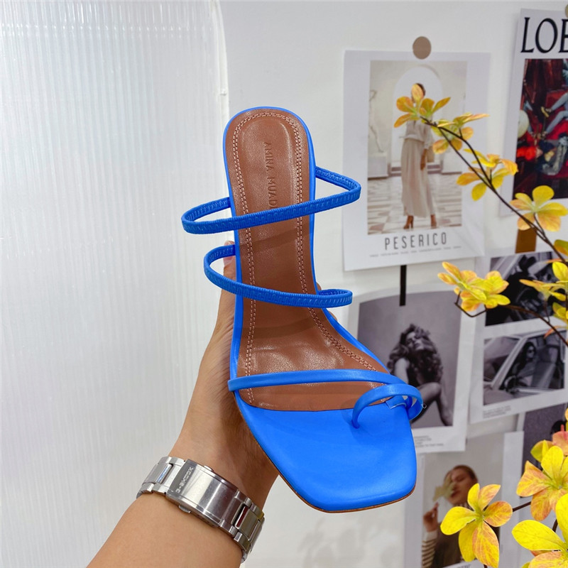 Amina Muaddi Dupes wedge slippers