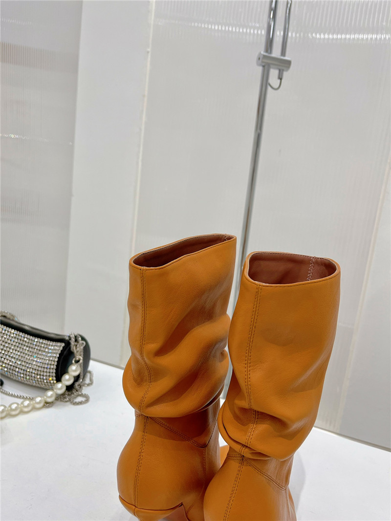 amina muaddi leather ankle boots