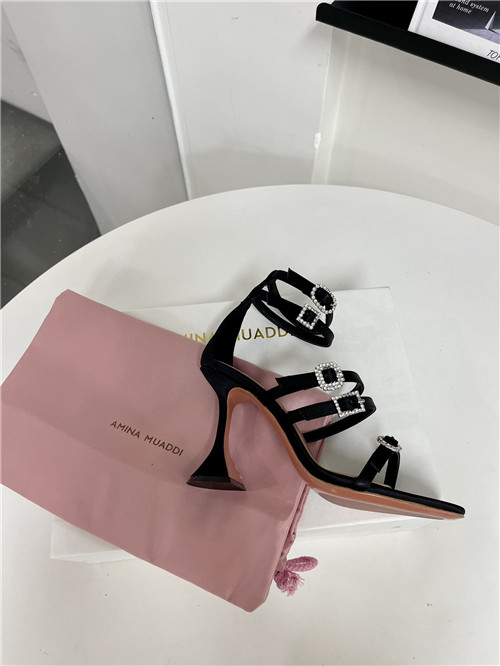 amina muaddi awge heels sandals
