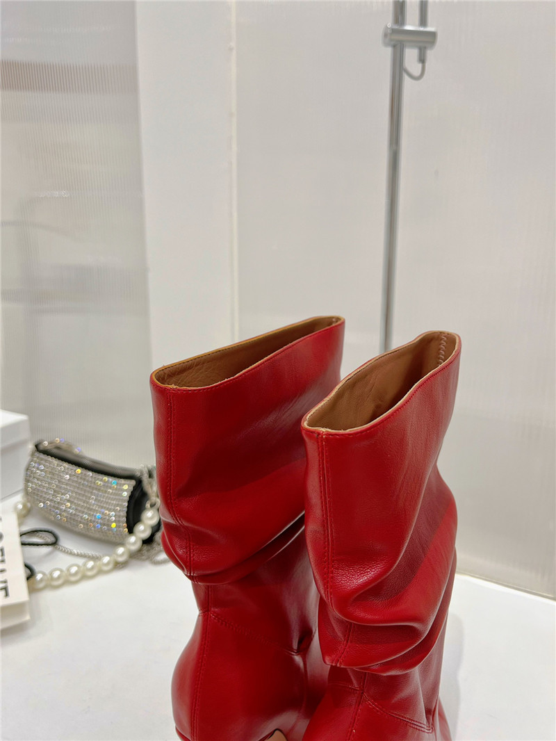 amina muaddi leather ankle boots