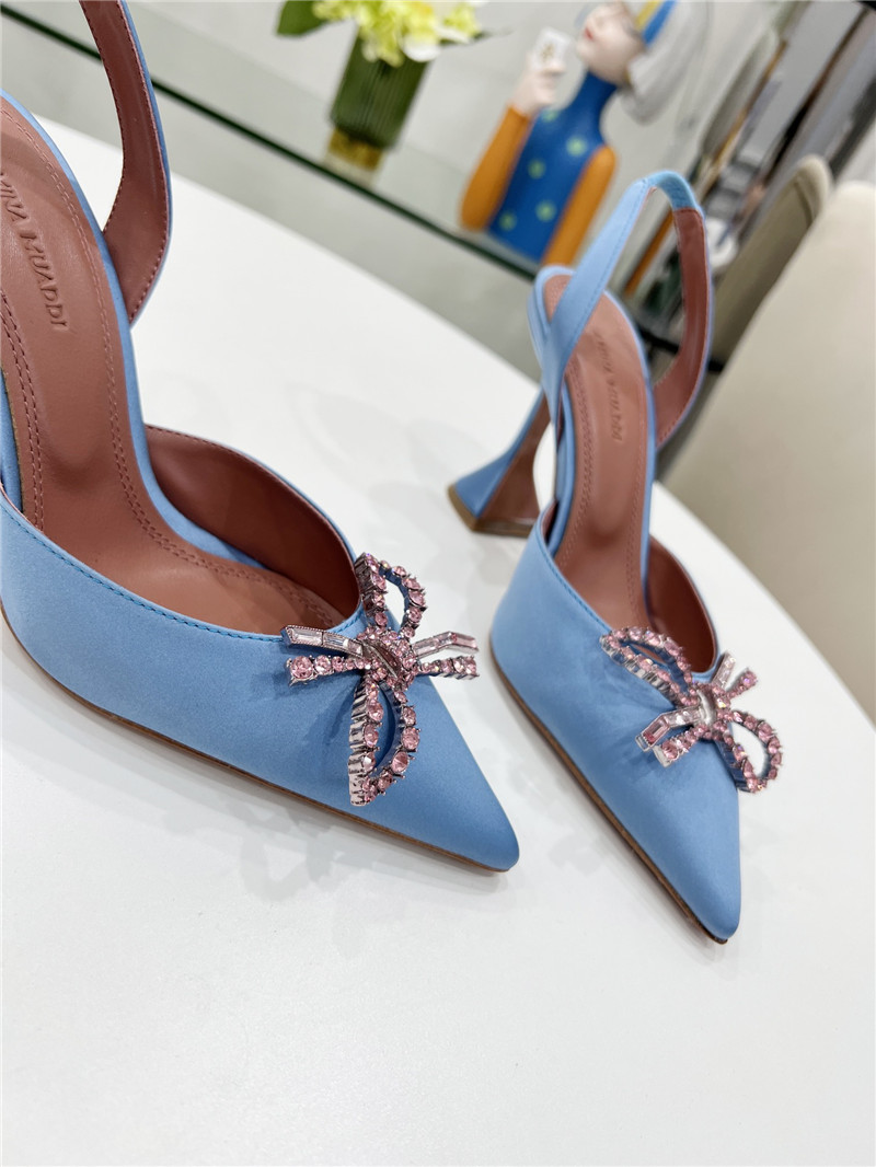 AMINA MUADDI high-end rhinestone original buckle pumps