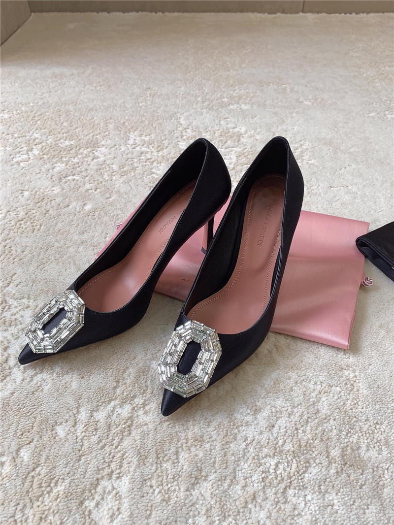 Amina Muaddi New Arrival Crystal Pumps