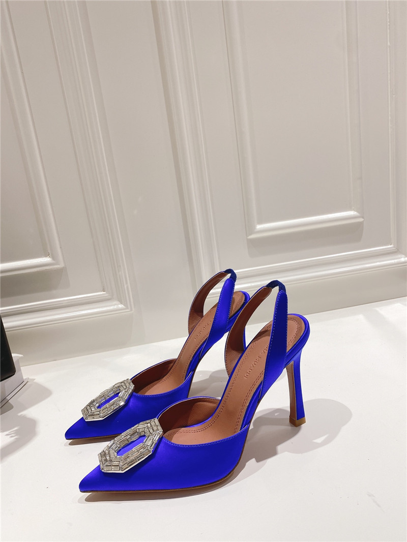 AMINA MUADDI high-end rhinestone original buckle pumps