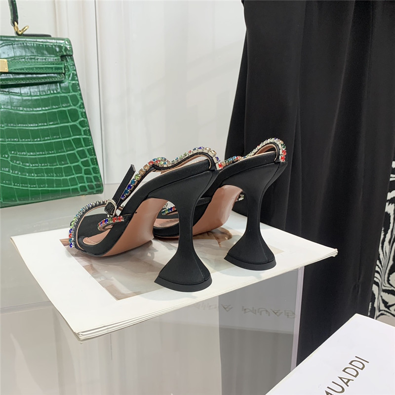 Amina Replica rhinestone heeled sandals