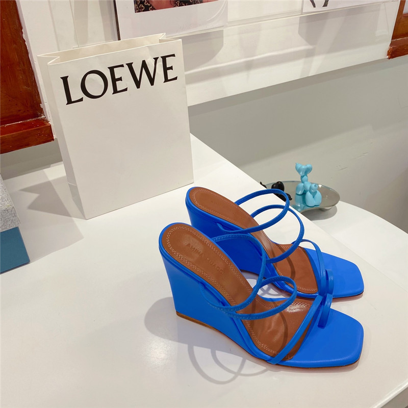 Amina Muaddi Dupes wedge slippers