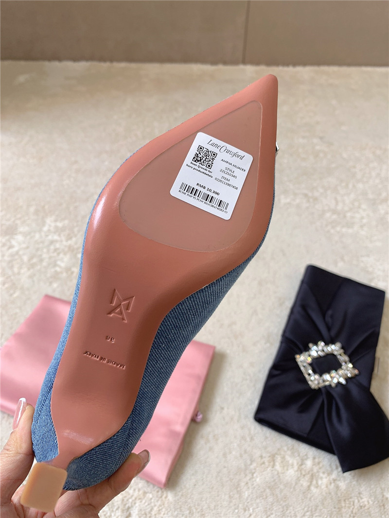 Amina Muaddi New Arrival Crystal Pumps