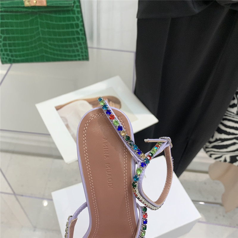 Amina Replica rhinestone heeled sandals