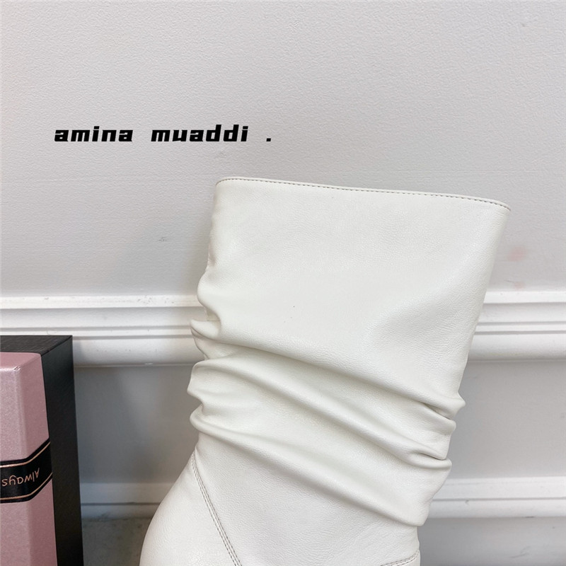 amina muaddi giorgia leather ankle boots