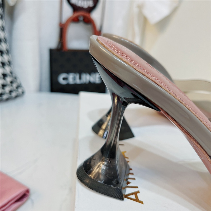 amina muaddi PVC heel pumps