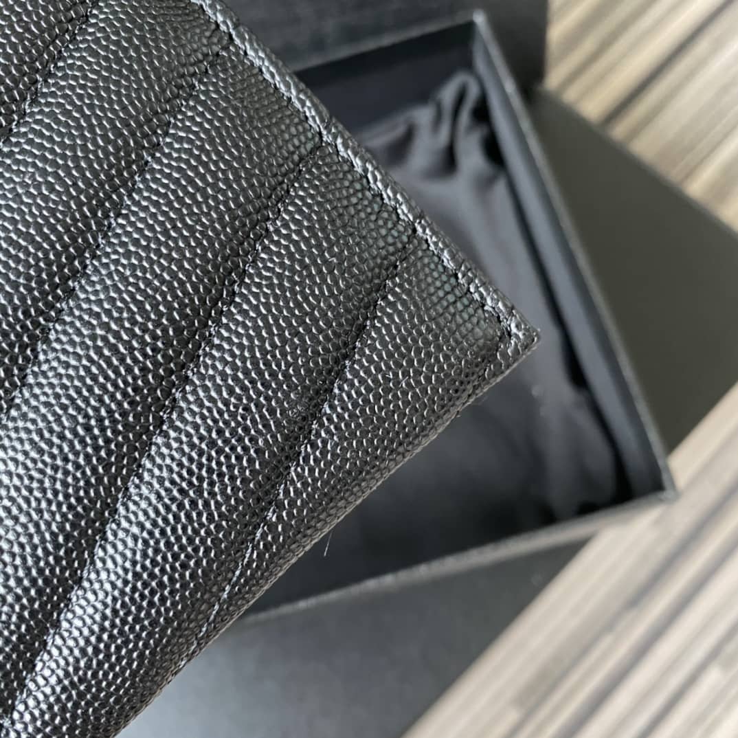 YSL Clutch Replica Monogram Bill Pouch Black Metal