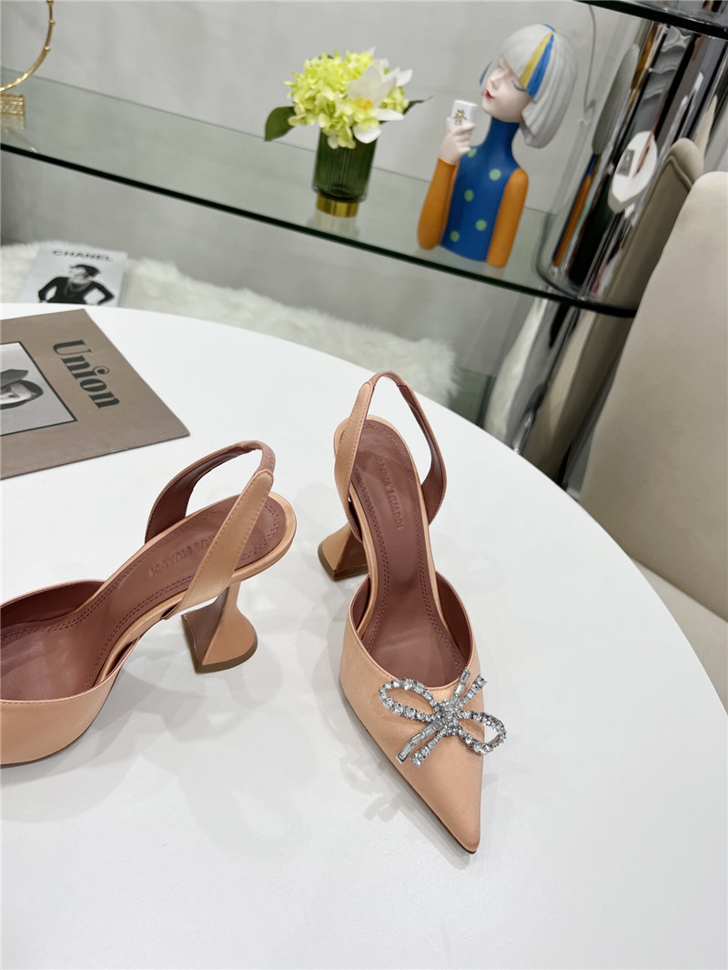 AMINA MUADDI high-end rhinestone original buckle pumps