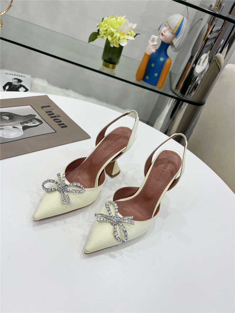 AMINA MUADDI high-end rhinestone original buckle pumps