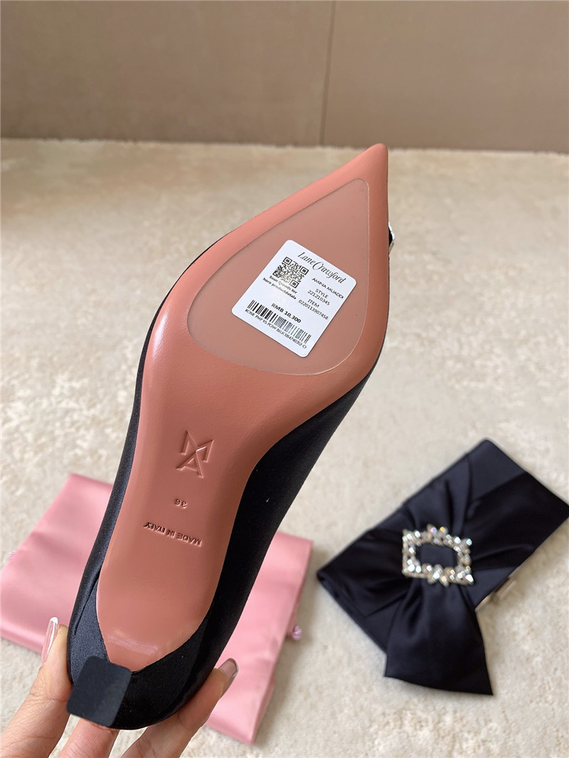 Amina Muaddi New Arrival Crystal Pumps