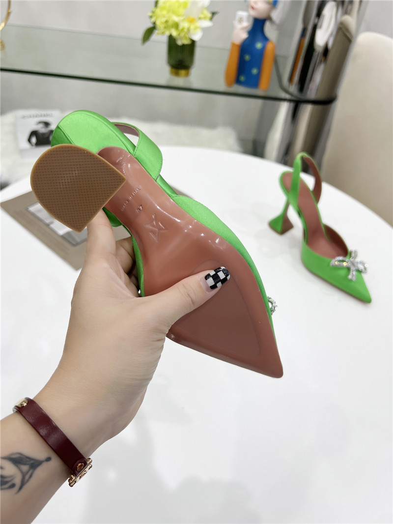 AMINA MUADDI high-end rhinestone original buckle pumps