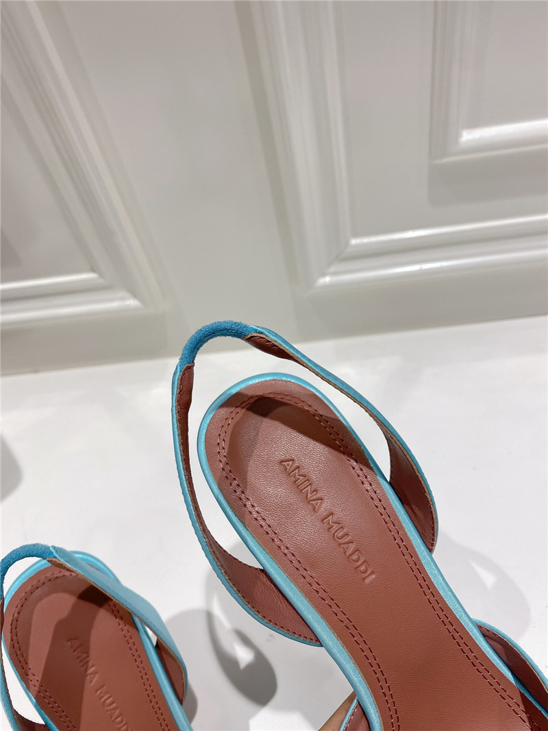 AMINA MUADDI high-end rhinestone original buckle pumps