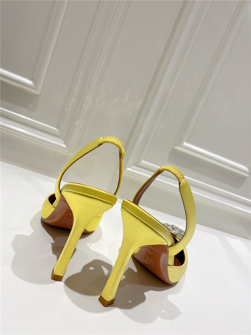 AMINA MUADDI high-end rhinestone original buckle pumps