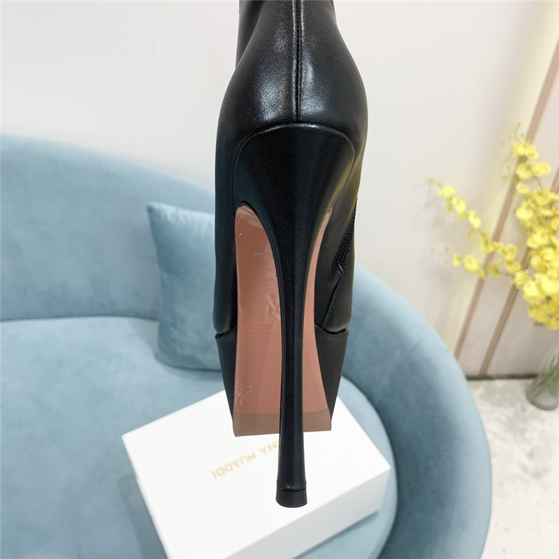 amina muaddi pointed toe heeled booties