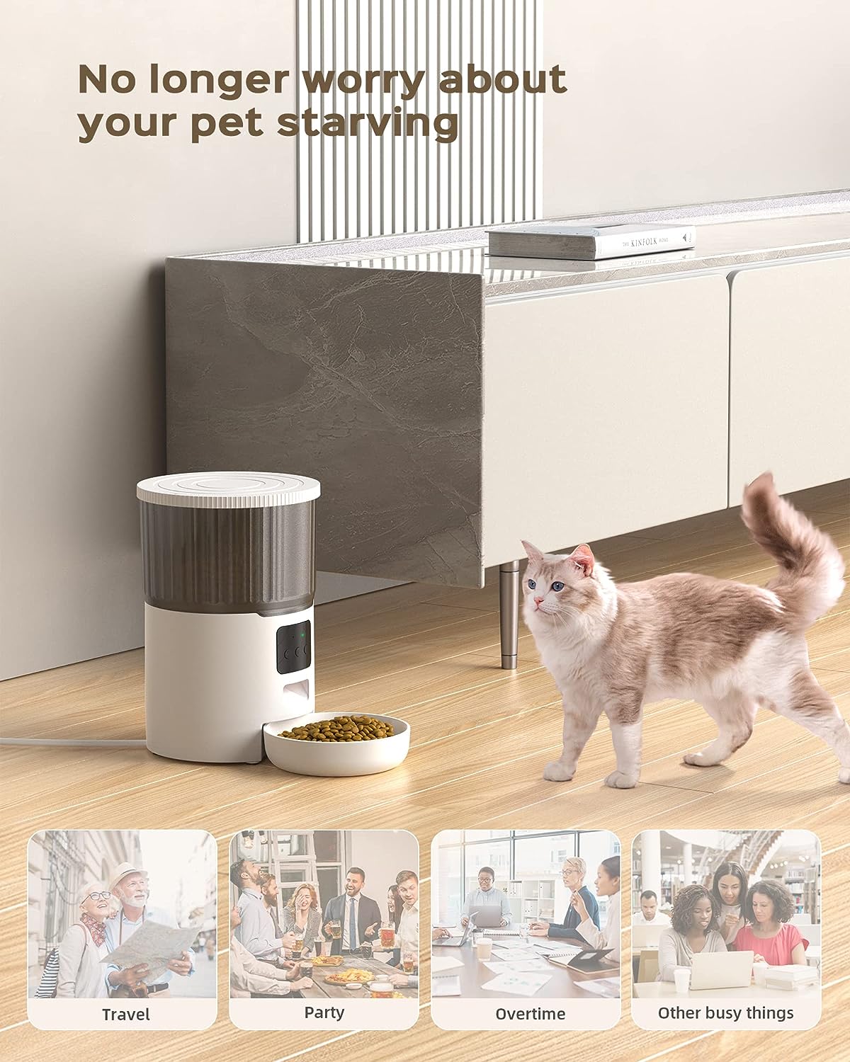 UIOOQ Automatic Cat Feeders