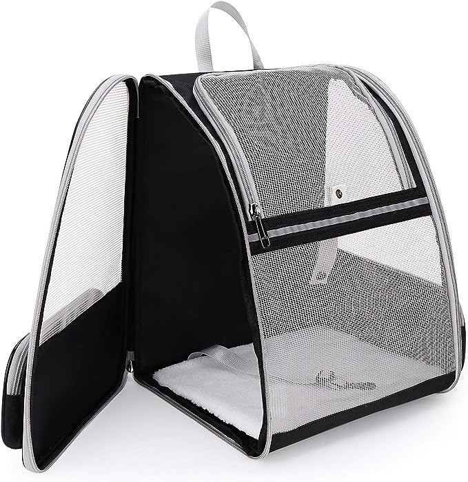 LOLLIMEOW Pet Carrier Backpack for Dogs and Cats,Puppies,Fully Ventilated Mesh,Airline Approved,Designed for Travel, Hiking, Walking & Outdoor Use