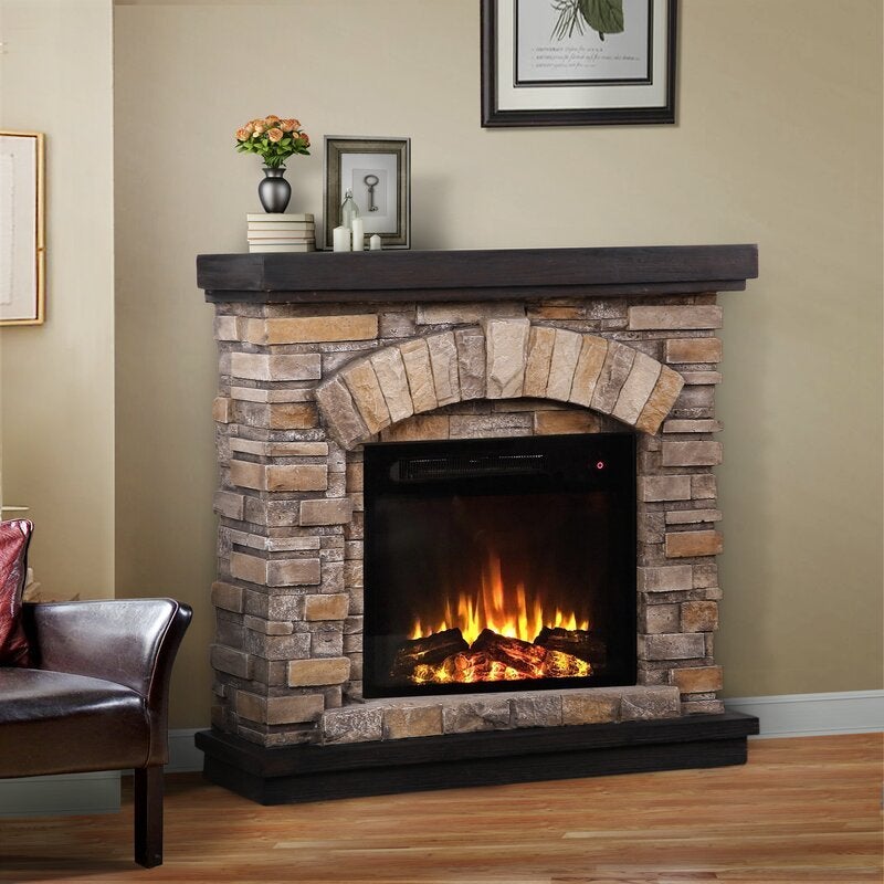 36'' W Electric Fireplace LIDL