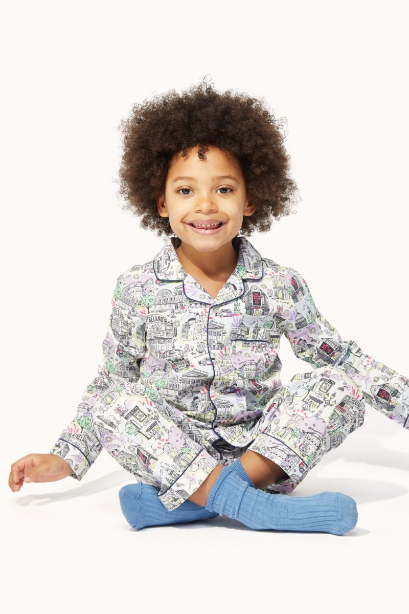 London West End Long Sleeve Woven PJs (1-12 Years)