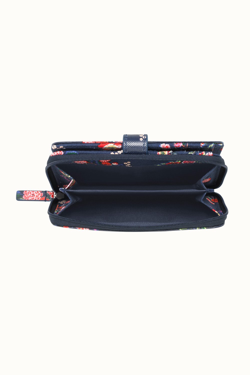 Kingdom Posey Folded Zip Wallet