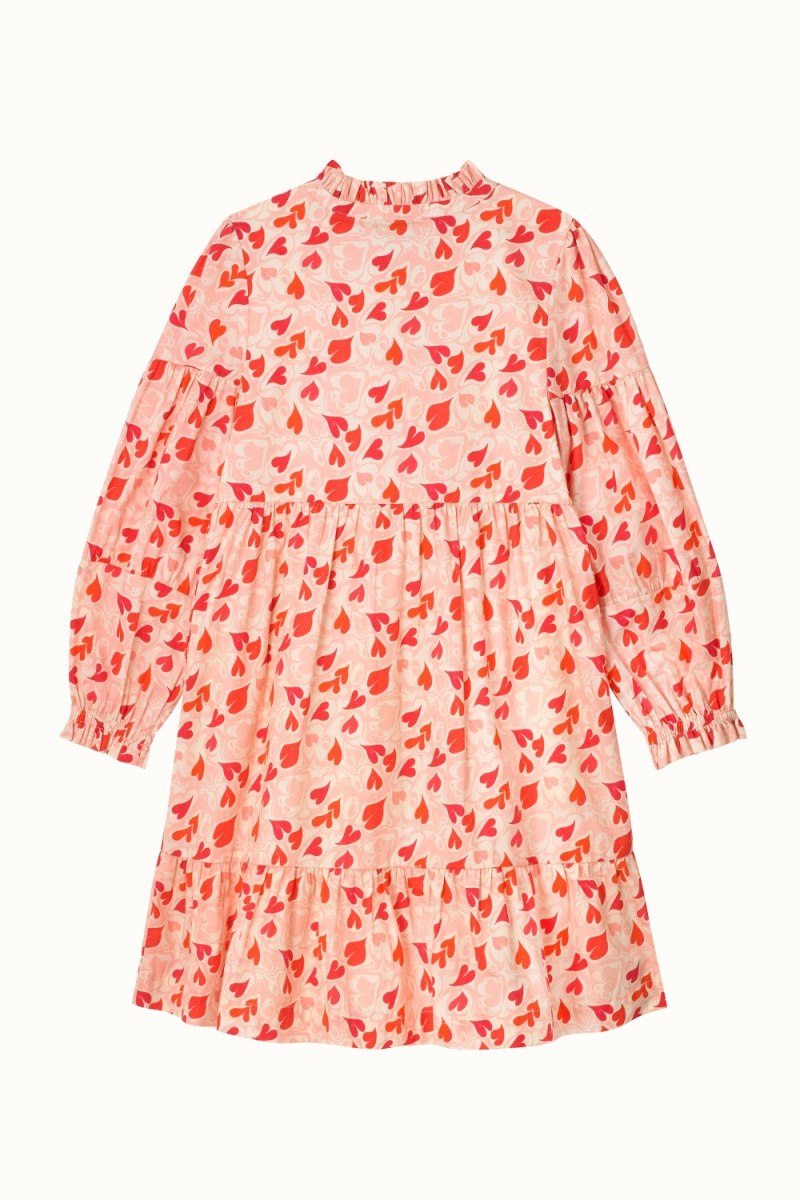 Marble Hearts Ditsy Dorothy Button-Up Dress (1-10 Years)