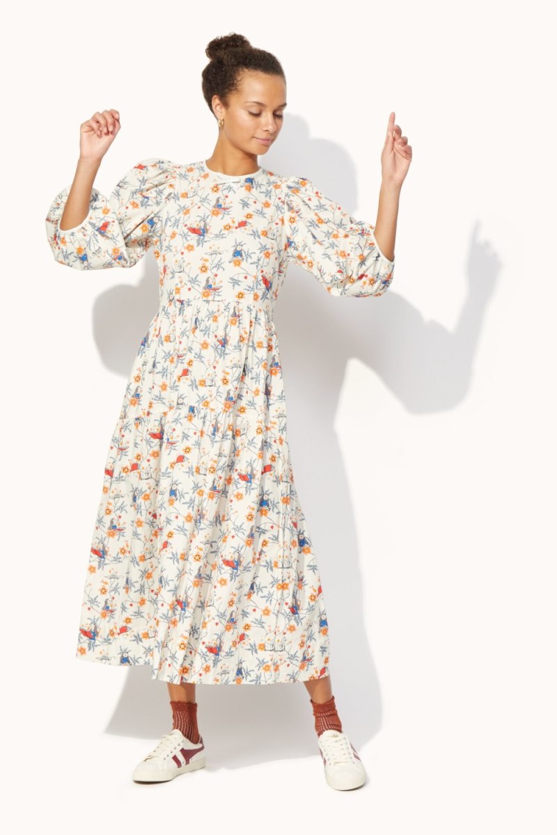 Matilda Firework Floral Soft Waisted Dress