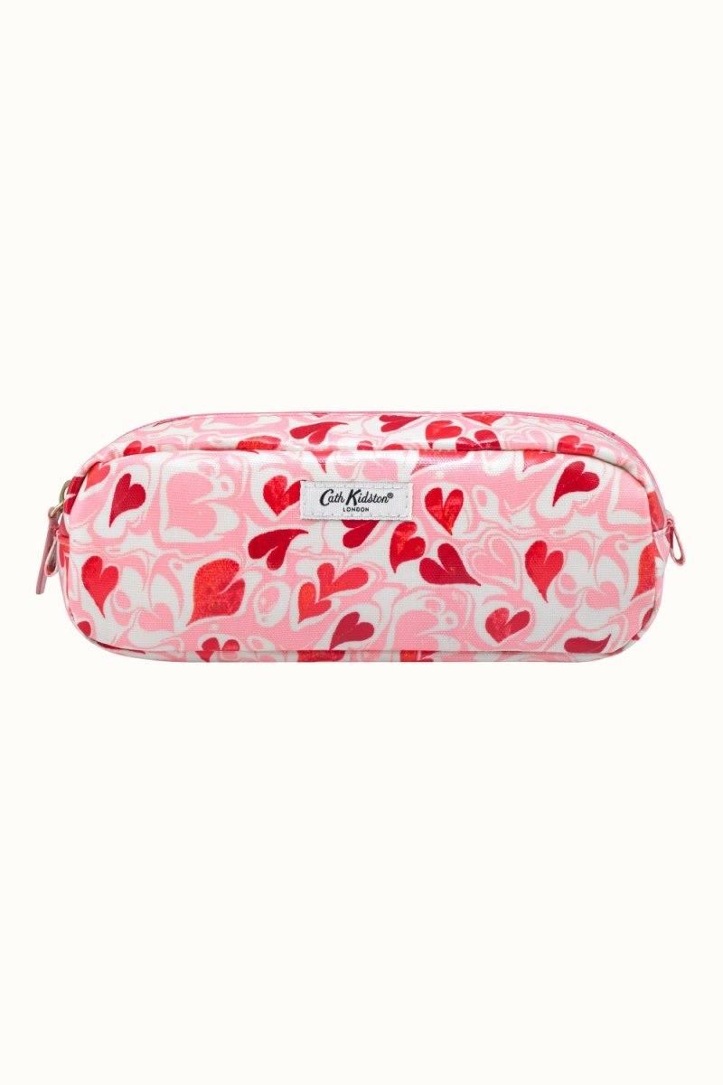 Marble Hearts Ditsy Classic Beauty Brushes Bag