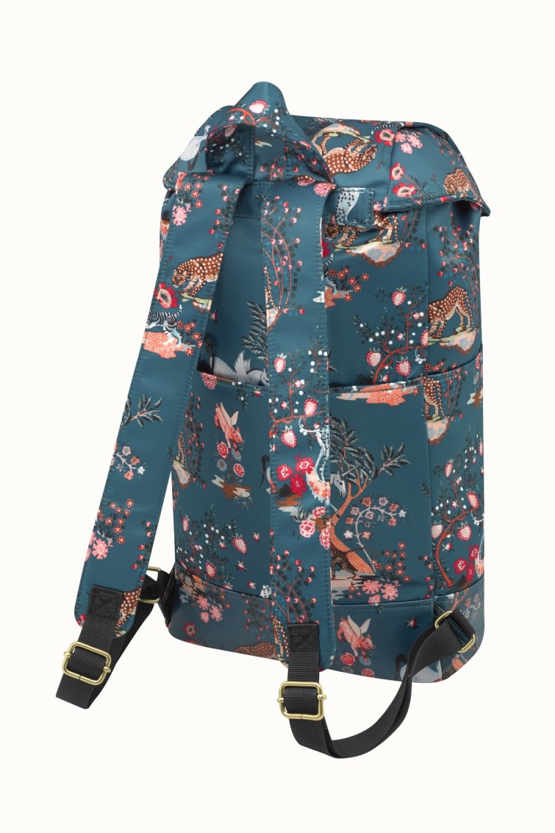 Painted Kingdom Recycled Satin Duffle Backpack