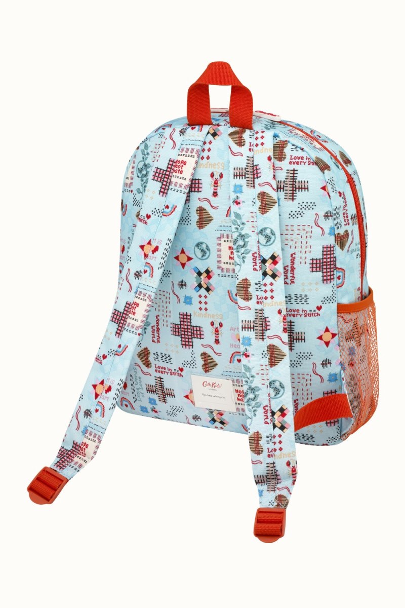 Patchwork Ditsy Kids Classic Large Backpack with Mesh Pocket
