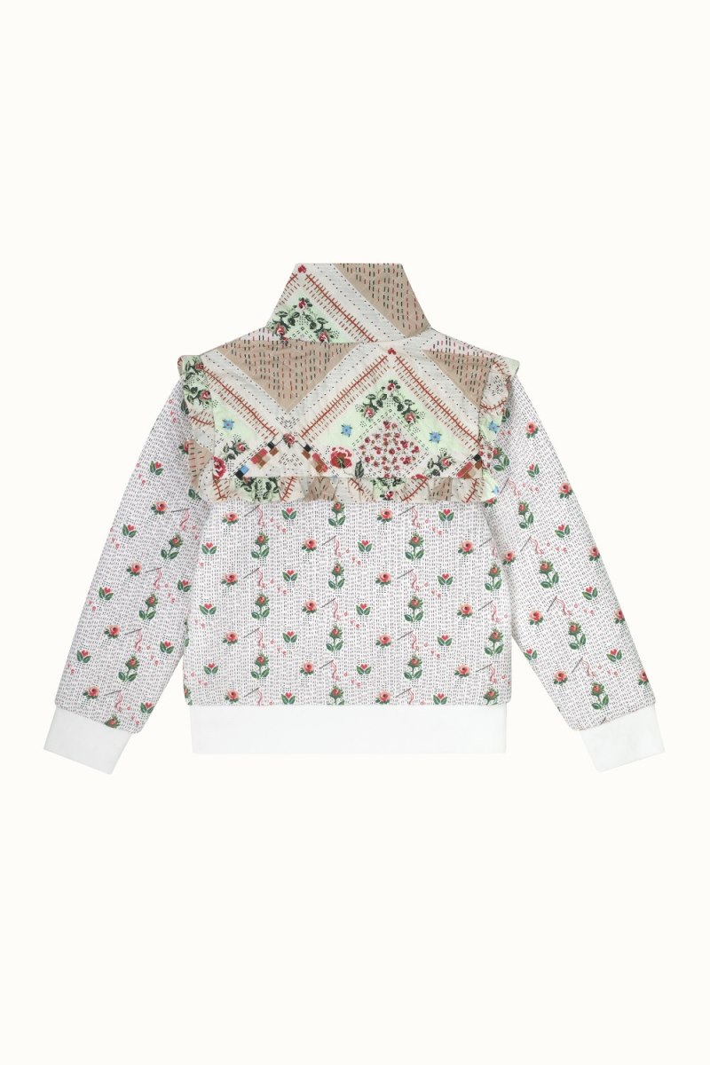 Stitch Ditsy Frill Half-Zip Sweatshirt (1-10 Years)